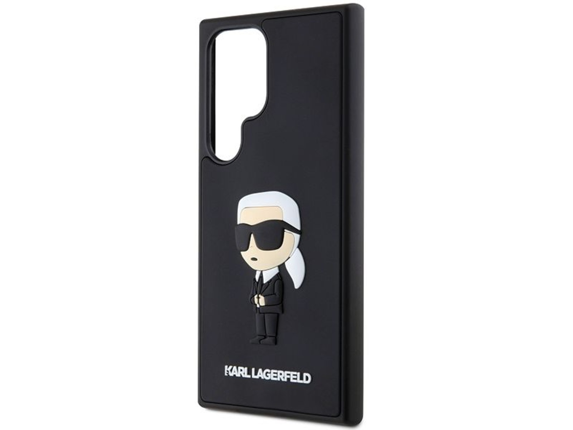 Funda Karl Lagerfeld 3D de goma Ikonik para Samsung Galaxy S24 Ultra - Negra