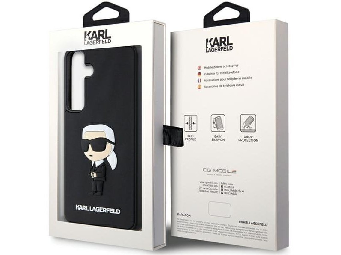 Karl Lagerfeld 3D Rubber Ikonik case for Samsung Galaxy S24+ - black
