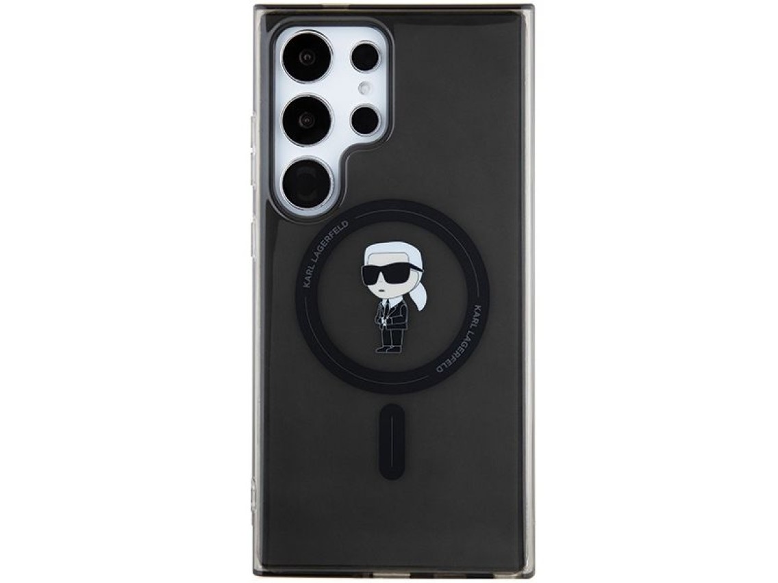 Karl Lagerfeld IML Ikonik MagSafe Case for Samsung Galaxy S24 Ultra - Black
