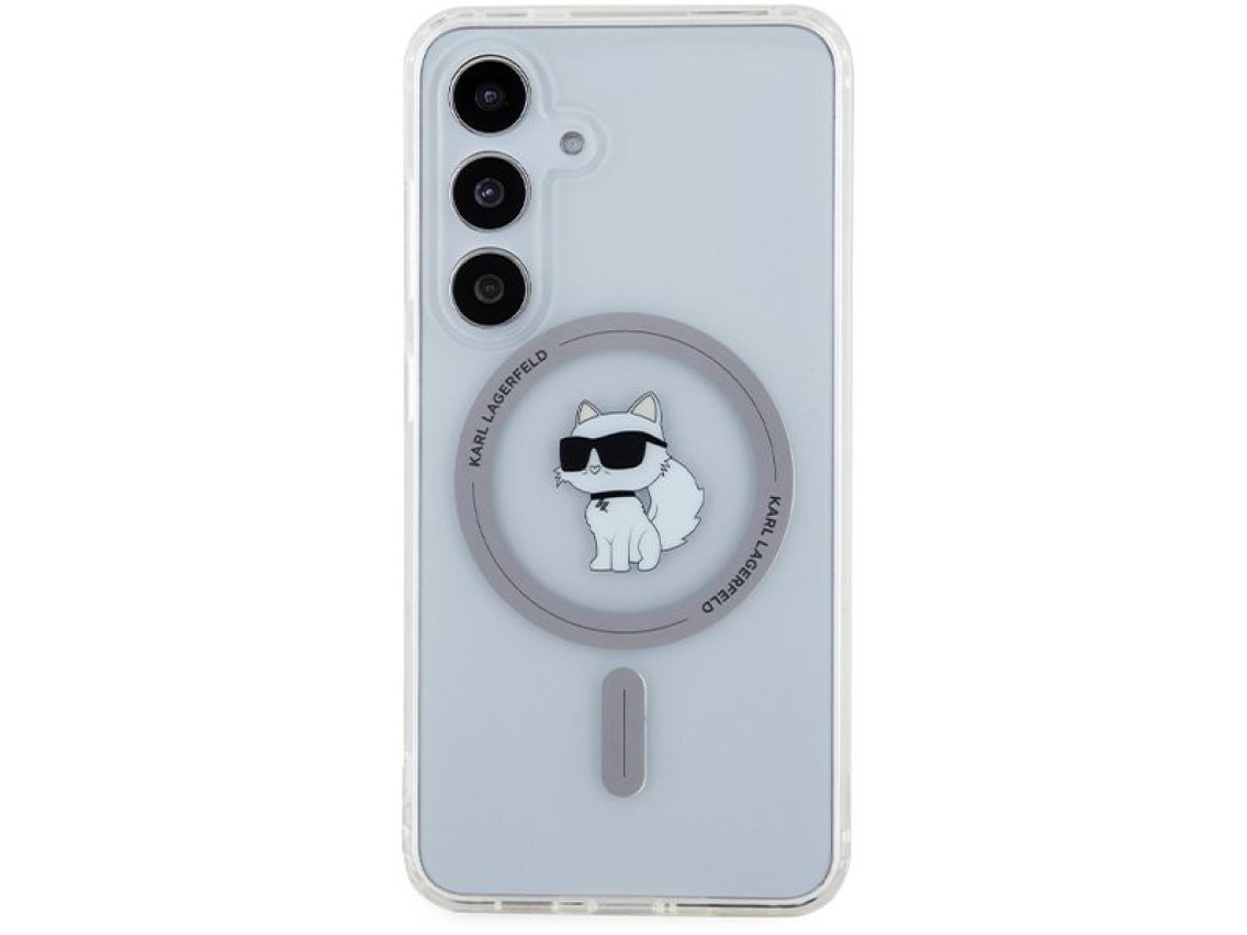 Capa Karl Lagerfeld IML Choupette MagSafe para Samsung Galaxy S24 - transparente