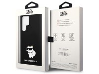Capa de silicone Karl Lagerfeld Choupette para Samsung Galaxy S24 Ultra - preta