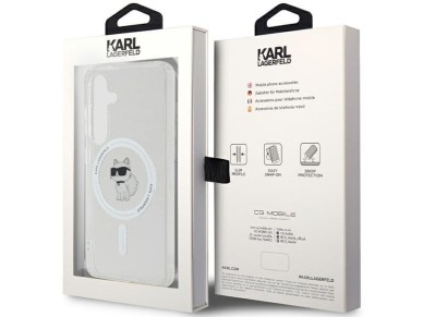 Karl Lagerfeld IML Choupette MagSafe case for Samsung Galaxy S24 - transparent Karl Lagerfeld IML Choupette MagSafe case for Samsung Galaxy S24 - transparent