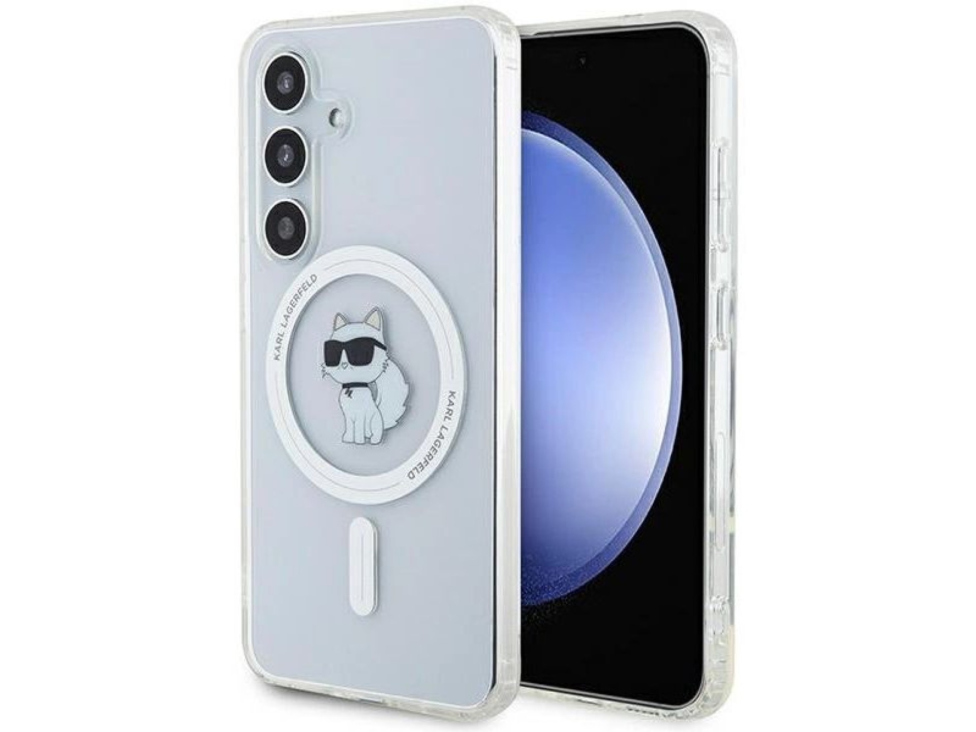 Capa Karl Lagerfeld IML Choupette MagSafe para Samsung Galaxy S24 - transparente