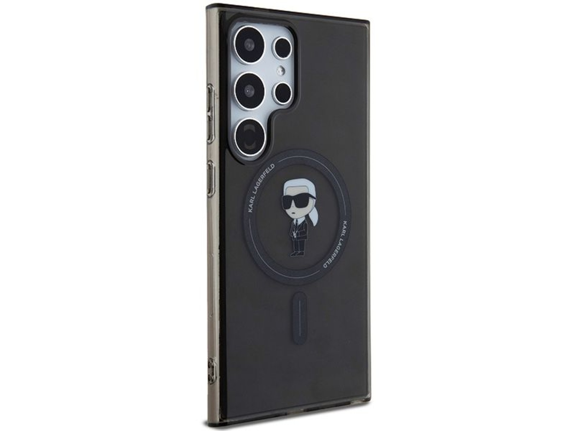 Karl Lagerfeld IML Ikonik MagSafe Case for Samsung Galaxy S24 Ultra - Black