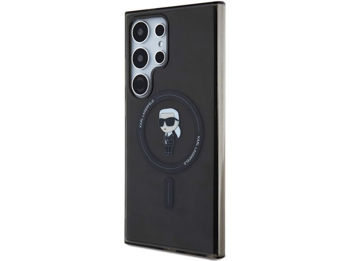Karl Lagerfeld IML Ikonik MagSafe Case for Samsung Galaxy S24 Ultra - Black