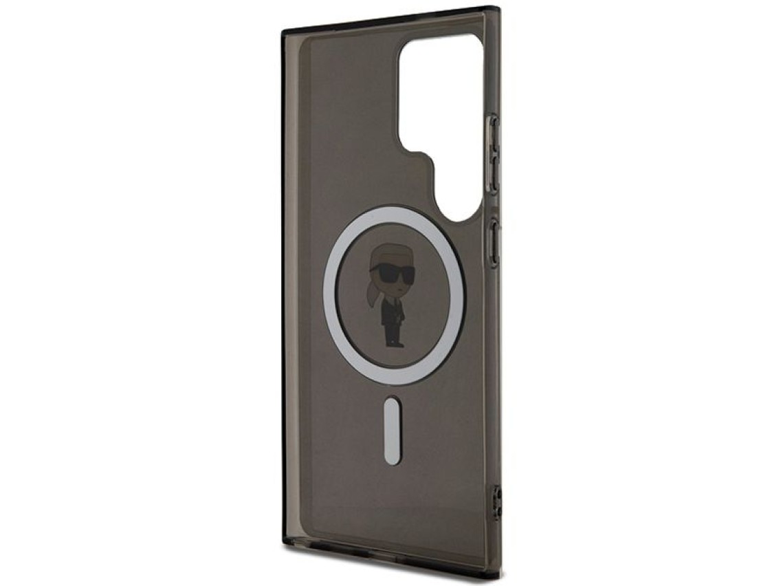 Karl Lagerfeld IML Ikonik MagSafe Case for Samsung Galaxy S24 Ultra - Black