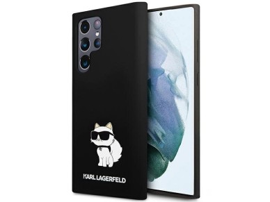 Funda de silicona Karl Lagerfeld Choupette para Samsung Galaxy S24 Ultra - negra