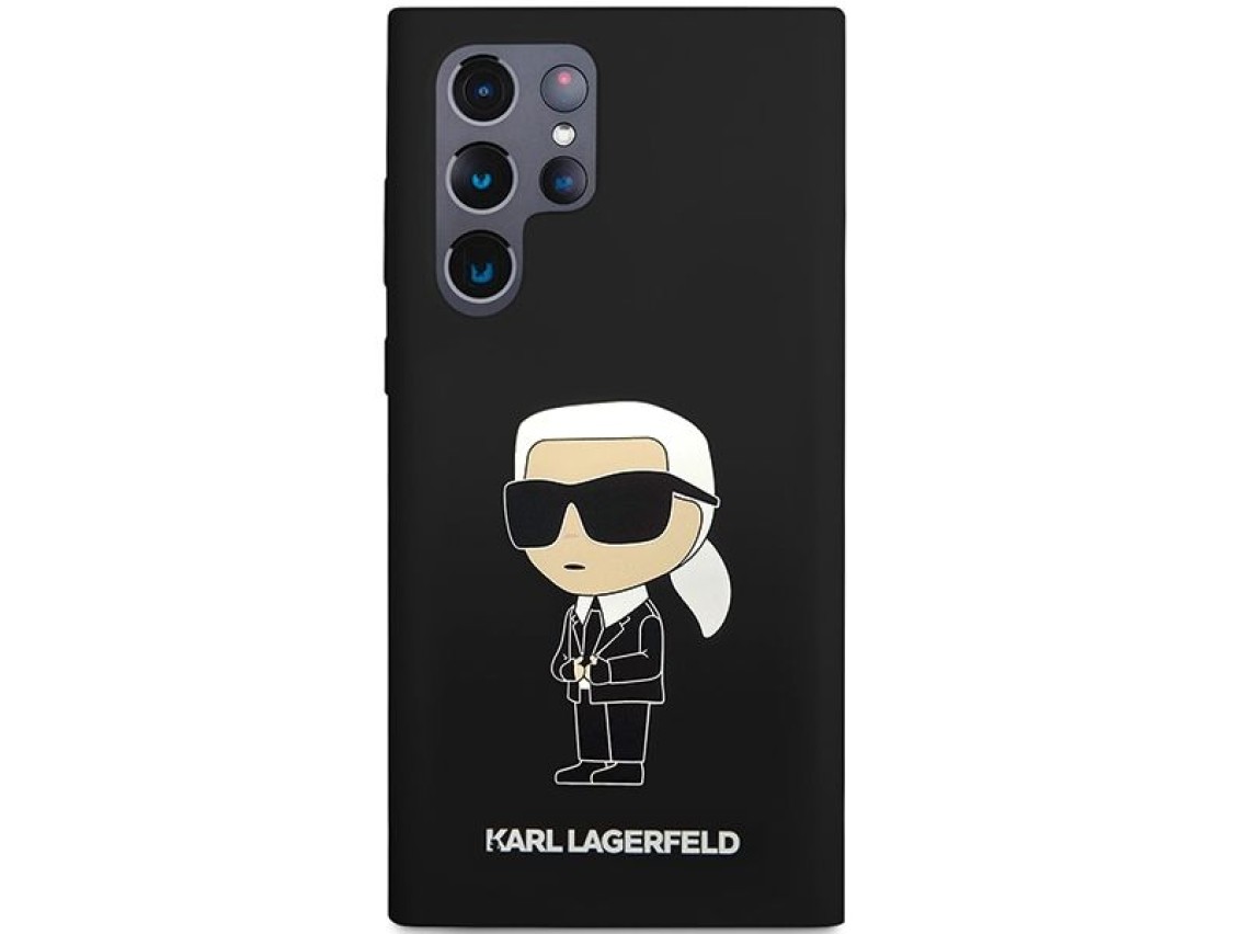 Karl Lagerfeld Silicone Ikonik case for Samsung Galaxy S24 Ultra - black