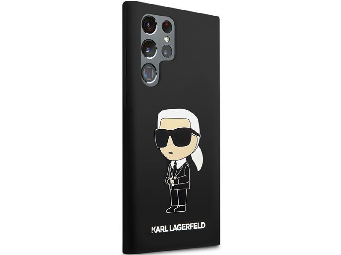 Karl Lagerfeld Silicone Ikonik case for Samsung Galaxy S24 Ultra - black