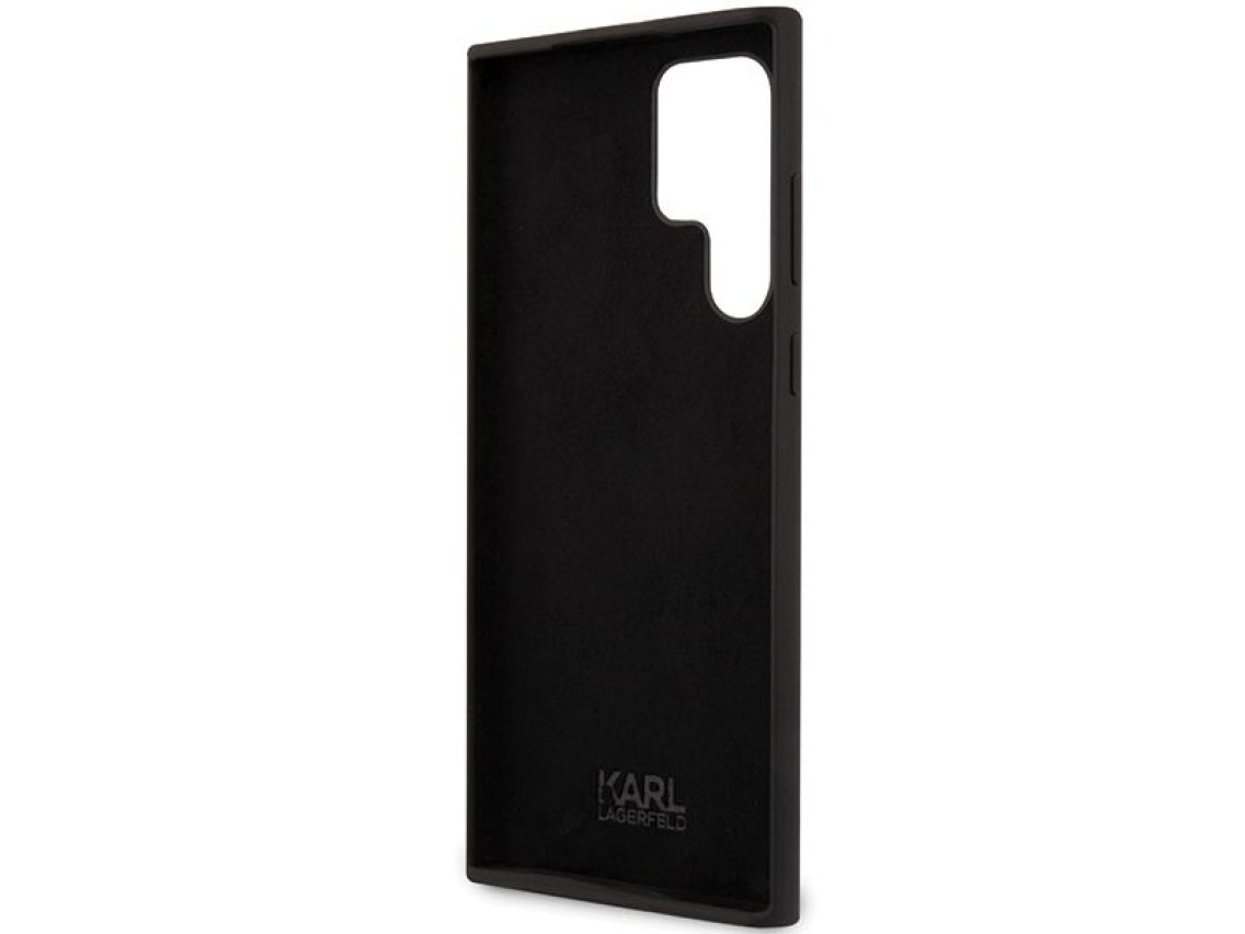 Karl Lagerfeld Silicone Ikonik case for Samsung Galaxy S24 Ultra - black