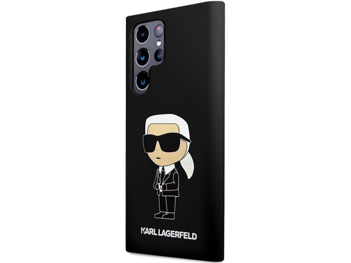 Karl Lagerfeld Silicone Ikonik case for Samsung Galaxy S24 Ultra - black