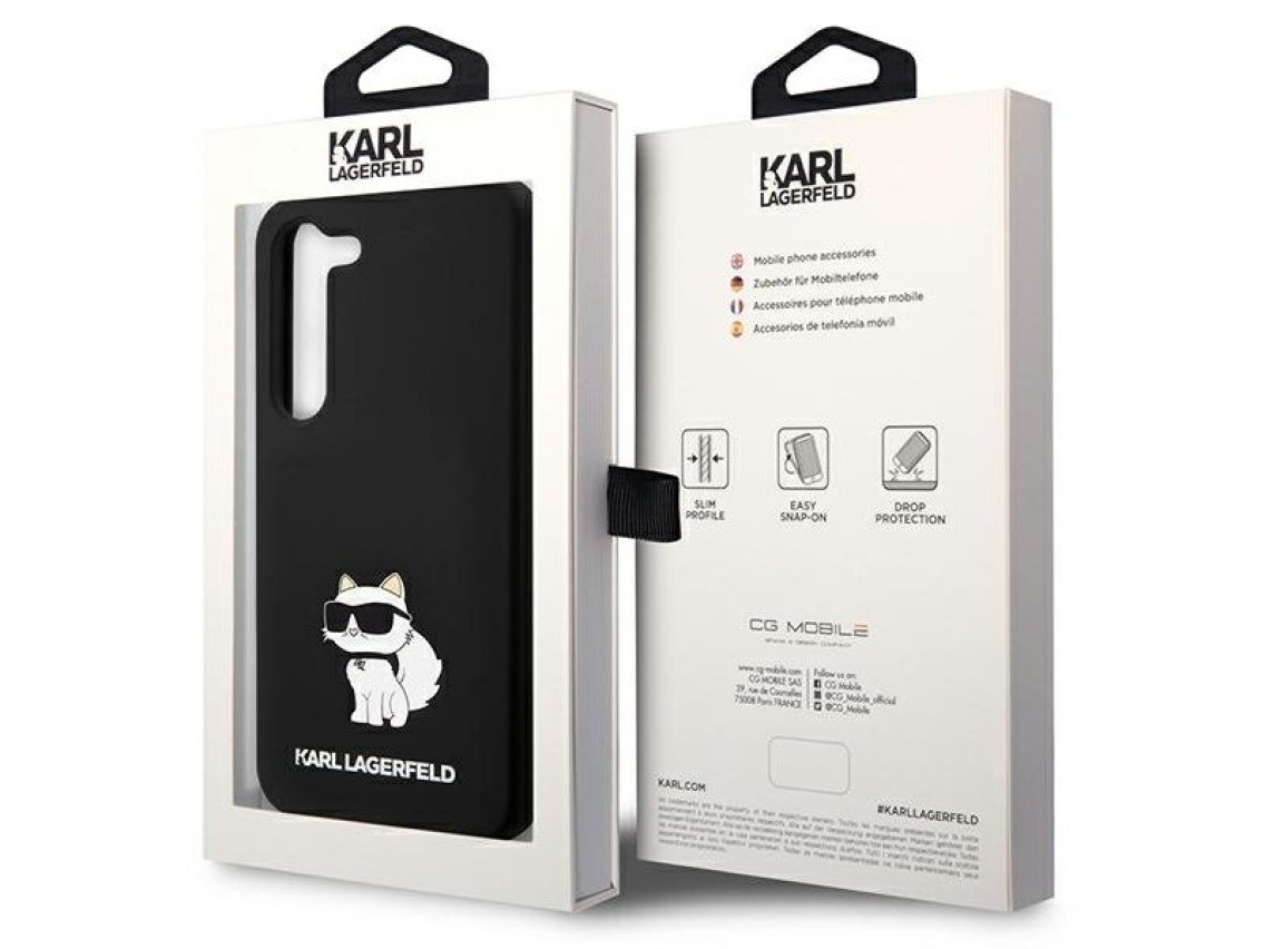 Karl Lagerfeld Silicone Choupette case for Samsung Galaxy S24+ - black