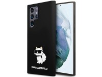 Funda de silicona Karl Lagerfeld Choupette para Samsung Galaxy S24 Ultra - negra