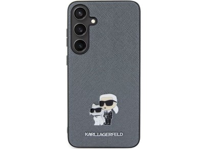Karl Lagerfeld KLHCS24SPSAKCMPG S24 S921 estuche rígido gris/gris Saffiano Karl & Choupette Pin metá Karl Lagerfeld KLHCS24SPSAKCMPG S24 S921 estuche rígido gris/gris Saffiano Karl & Choupette Pin metá