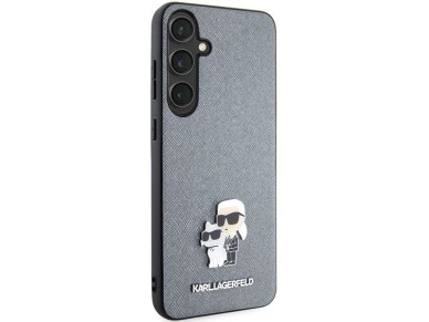 Karl Lagerfeld KLHCS24SPSAKCMPG S24 S921 estuche rígido gris/gris Saffiano Karl & Choupette Pin metá Karl Lagerfeld KLHCS24SPSAKCMPG S24 S921 estuche rígido gris/gris Saffiano Karl & Choupette Pin metá