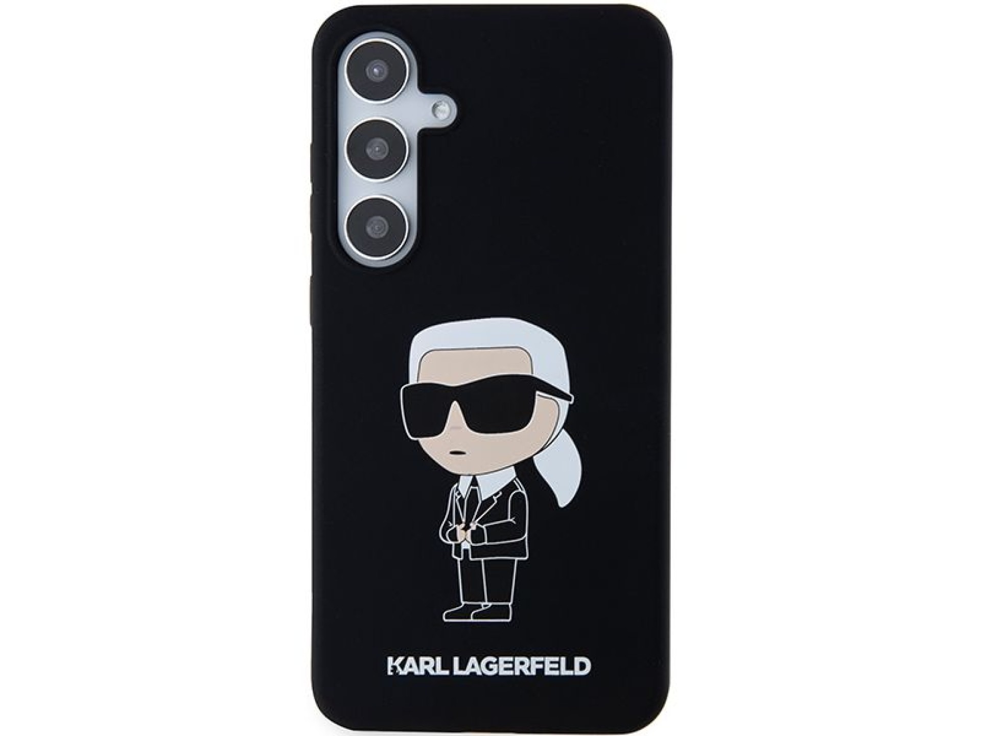 Capa de silicone Karl Lagerfeld Ikonik para Samsung Galaxy S24 - preta