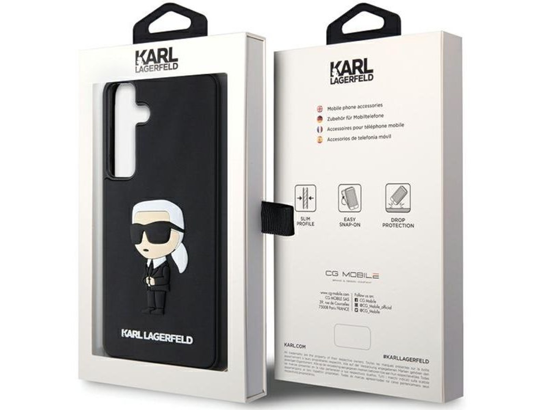 Karl Lagerfeld 3D Rubber Ikonik case for Samsung Galaxy S24 - black