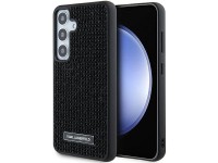 Funda Karl Lagerfeld con logotipo metálico y diamantes de imitación para Samsung Galaxy S24 - negra Funda Karl Lagerfeld con logotipo metálico y diamantes de imitación para Samsung Galaxy S24 - negra