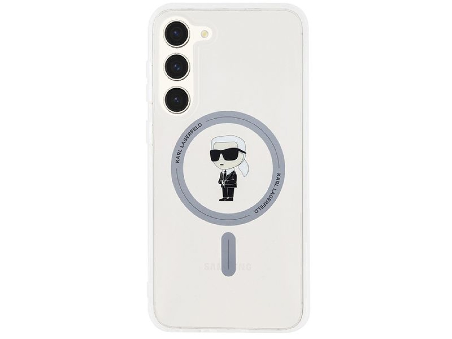 Capa Karl Lagerfeld IML Ikonik MagSafe para Samsung Galaxy S23+ - transparente