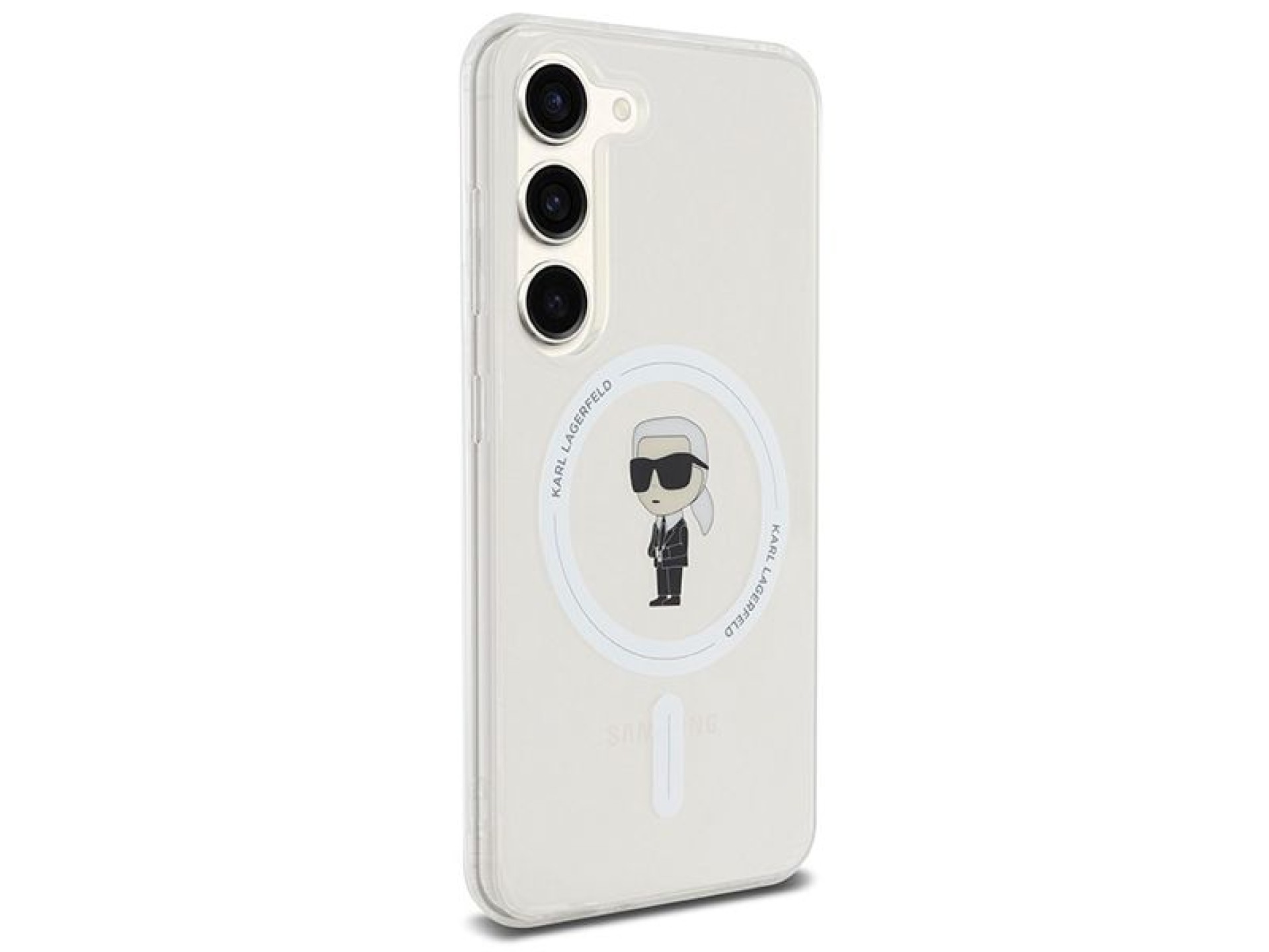 Karl Lagerfeld IML Ikonik MagSafe case for Samsung Galaxy S23 - transparent
