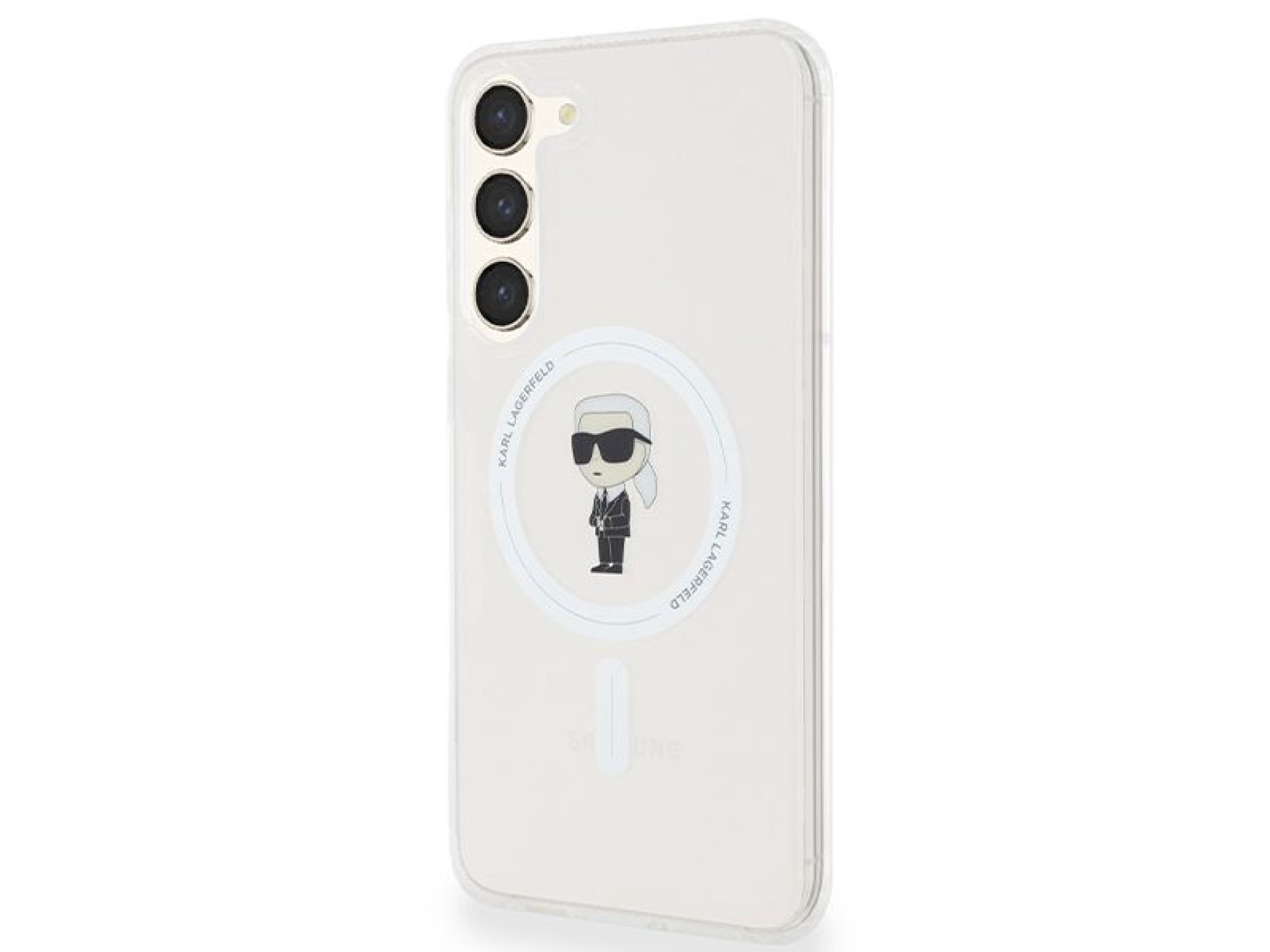 Capa Karl Lagerfeld IML Ikonik MagSafe para Samsung Galaxy S23+ - transparente