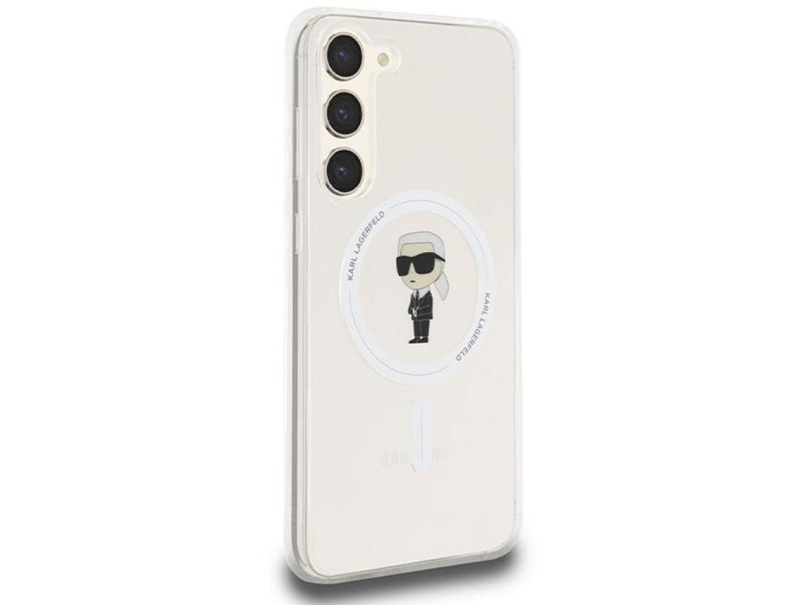 Capa Karl Lagerfeld IML Ikonik MagSafe para Samsung Galaxy S23+ - transparente