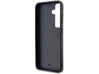 Capa com logotipo Karl Lagerfeld em metal cravejado de strass para Samsung Galaxy S24+ - preta
