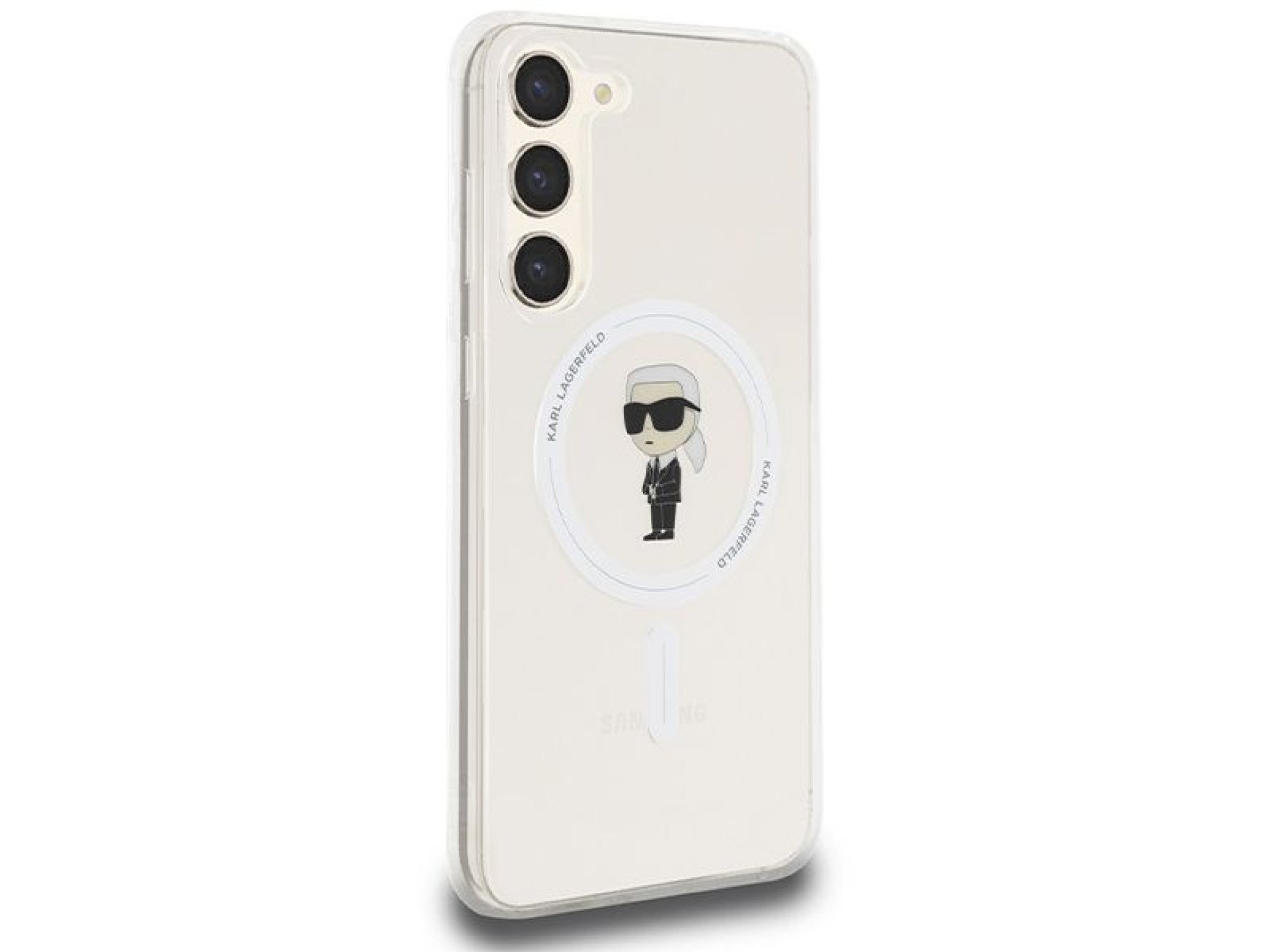 Capa Karl Lagerfeld IML Ikonik MagSafe para Samsung Galaxy S23+ - transparente