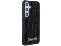 Funda Karl Lagerfeld con logotipo metálico y diamantes de imitación para Samsung Galaxy S24 - negra Funda Karl Lagerfeld con logotipo metálico y diamantes de imitación para Samsung Galaxy S24 - negra