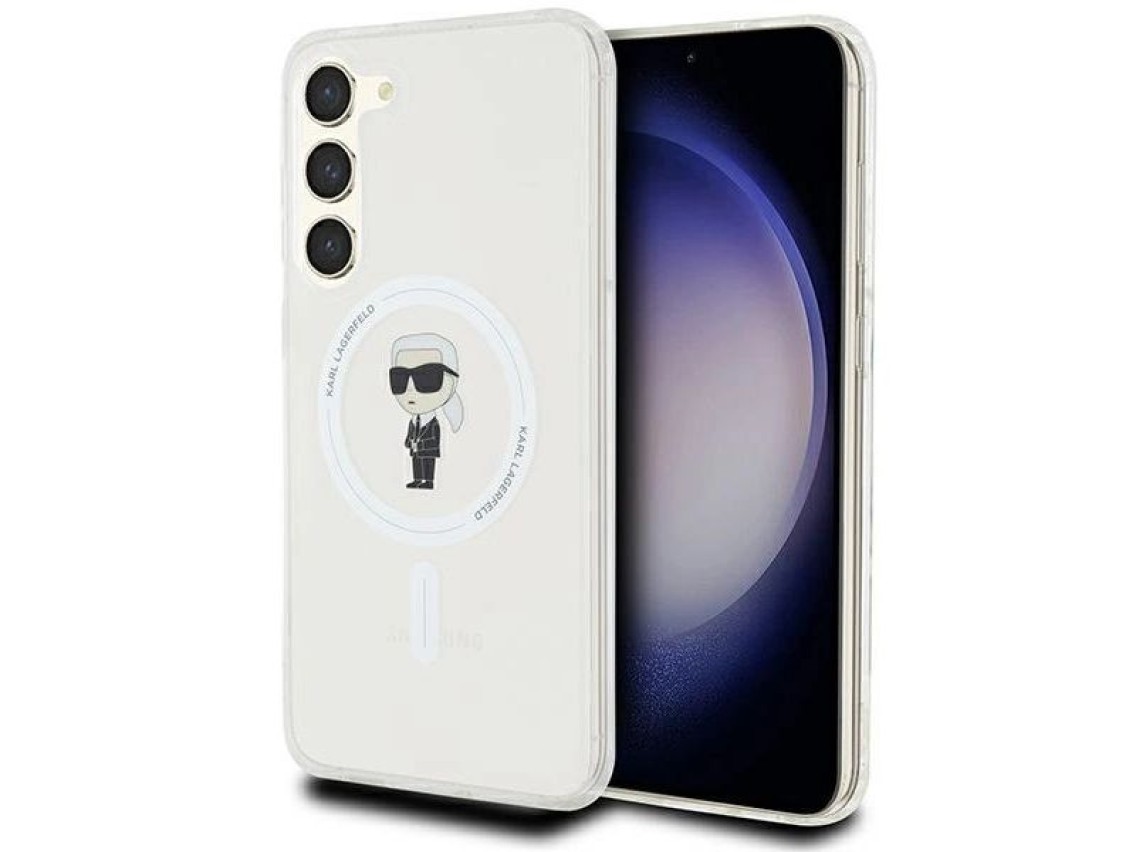 Capa Karl Lagerfeld IML Ikonik MagSafe para Samsung Galaxy S23+ - transparente
