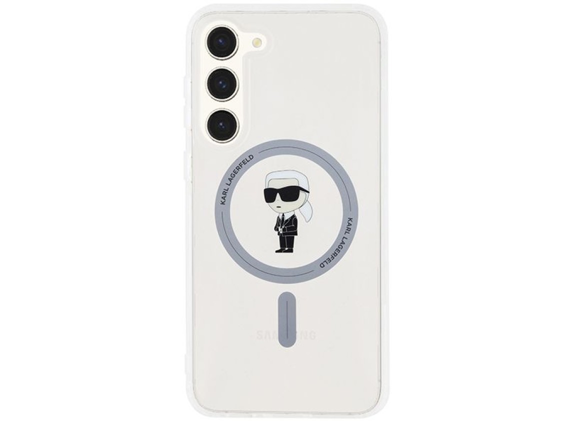 Capa Karl Lagerfeld IML Ikonik MagSafe para Samsung Galaxy S23+ - transparente