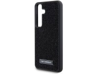 Funda Karl Lagerfeld con logotipo metálico y diamantes de imitación para Samsung Galaxy S24 - negra Funda Karl Lagerfeld con logotipo metálico y diamantes de imitación para Samsung Galaxy S24 - negra