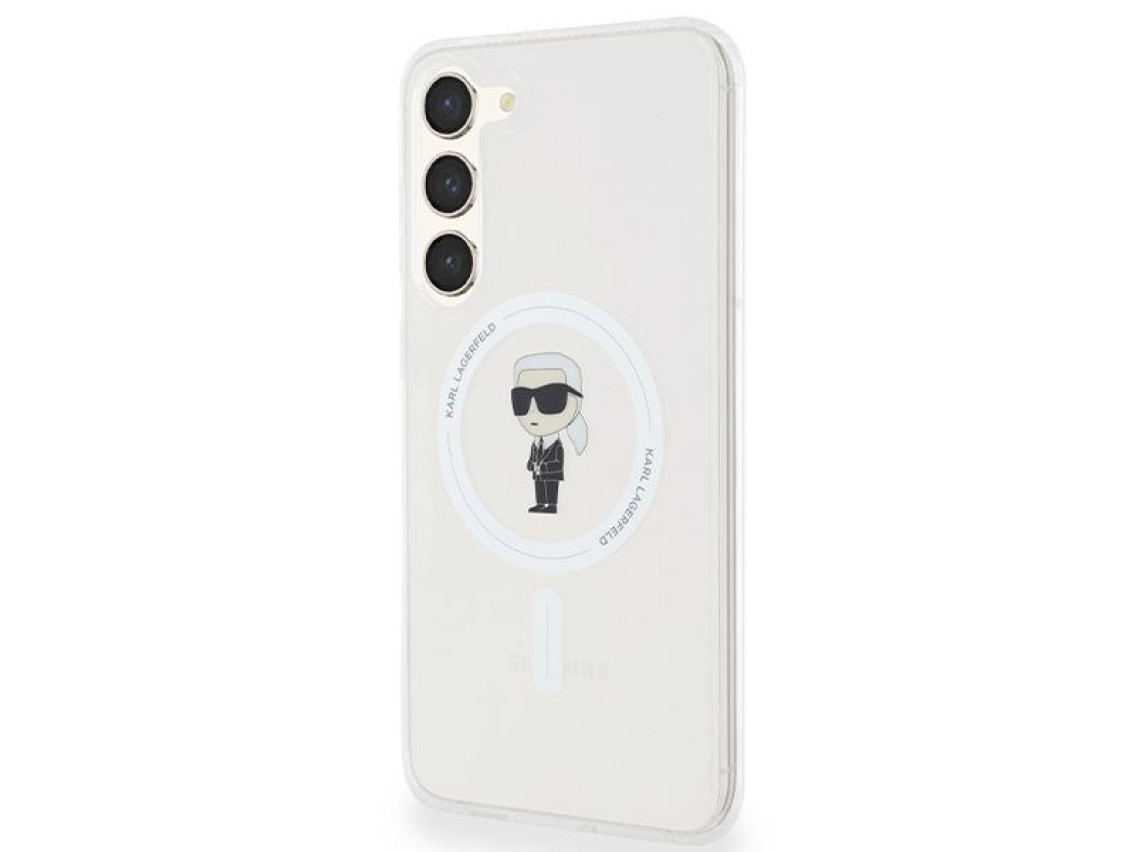 Capa Karl Lagerfeld IML Ikonik MagSafe para Samsung Galaxy S23+ - transparente