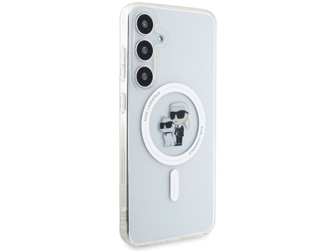 Funda Karl Lagerfeld IML Karl&Choupette MagSafe para Samsung Galaxy S24 - transparente