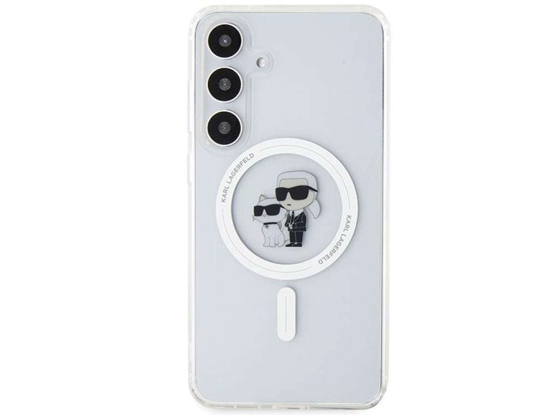 Funda Karl Lagerfeld IML Karl&Choupette MagSafe para Samsung Galaxy S24 - transparente
