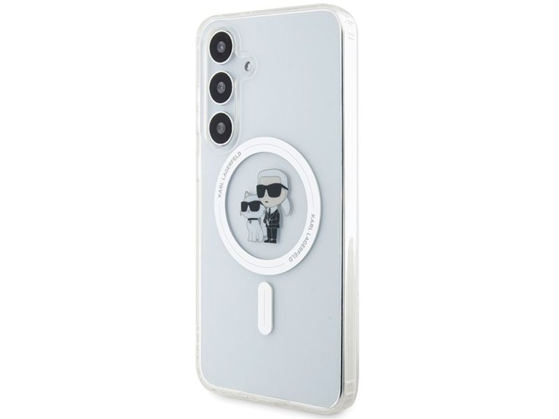Funda Karl Lagerfeld IML Karl&Choupette MagSafe para Samsung Galaxy S24 - transparente