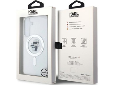 Karl Lagerfeld IML Karl&Choupette MagSafe case for Samsung Galaxy S24 - transparent Karl Lagerfeld IML Karl&Choupette MagSafe case for Samsung Galaxy S24 - transparent
