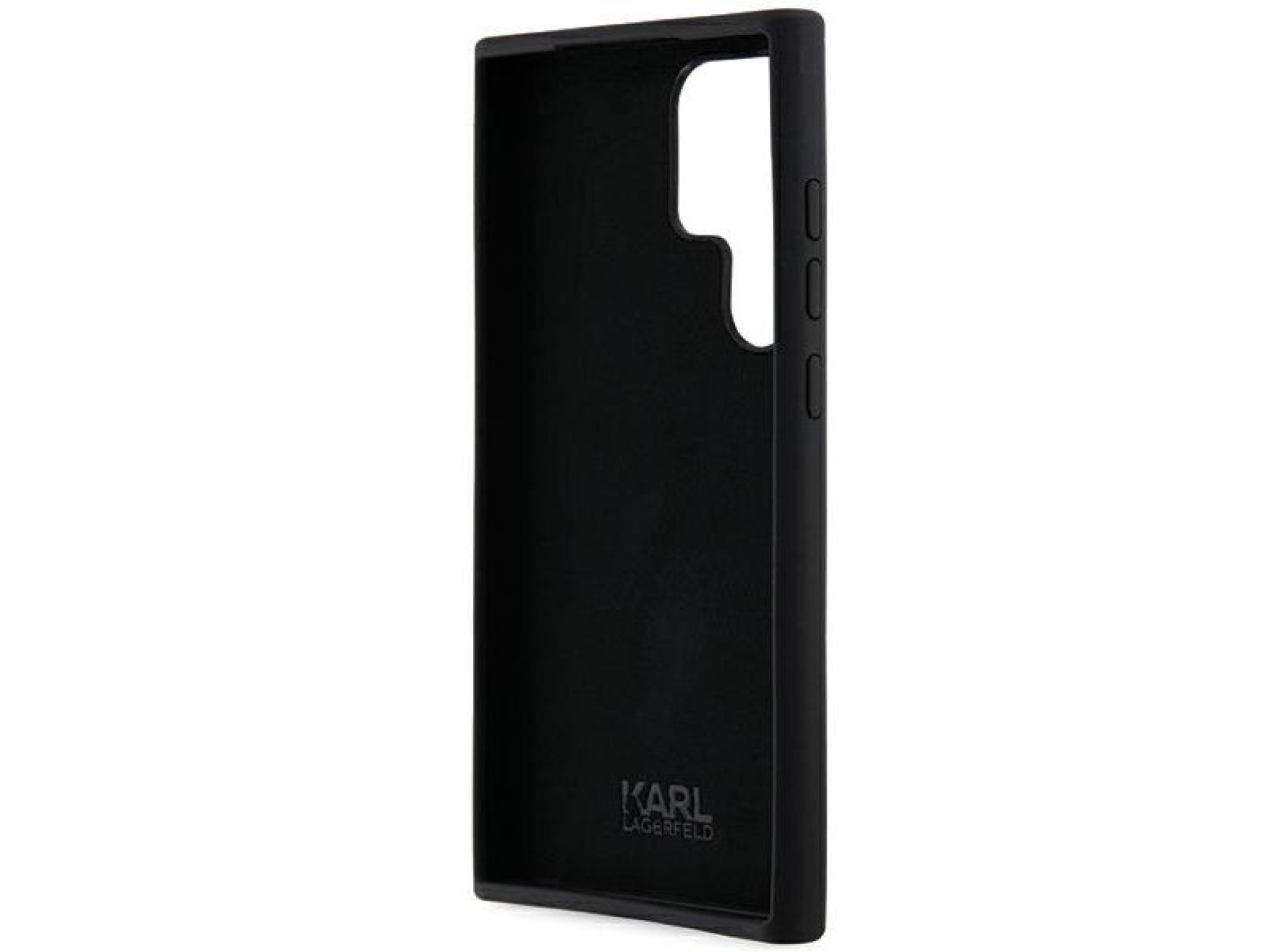 Karl Lagerfeld Silicone Ikonik Metal Pin case for Samsung Galaxy S23 Ultra - black