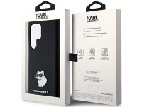 Funda de silicona Karl Lagerfeld Choupette con pin metálico para Samsung Galaxy S23 Ultra - negra Funda de silicona Karl Lagerfeld Choupette con pin metálico para Samsung Galaxy S23 Ultra - negra