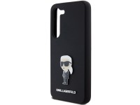 Funda de silicona Karl Lagerfeld Ikonik con pin metálico para Samsung Galaxy S23+ - negra Funda de silicona Karl Lagerfeld Ikonik con pin metálico para Samsung Galaxy S23+ - negra
