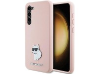 Funda de silicona Karl Lagerfeld Choupette con pin metálico para Samsung Galaxy S23+ - rosa Funda de silicona Karl Lagerfeld Choupette con pin metálico para Samsung Galaxy S23+ - rosa