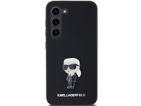 Capa de silicone Karl Lagerfeld Ikonik com pino metálico para Samsung Galaxy S23 - preta Capa de silicone Karl Lagerfeld Ikonik com pino metálico para Samsung Galaxy S23 - preta