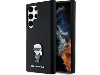Karl Lagerfeld Silicone Ikonik Metal Pin case for Samsung Galaxy S23 Ultra - black Karl Lagerfeld Silicone Ikonik Metal Pin case for Samsung Galaxy S23 Ultra - black