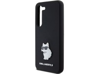 Karl Lagerfeld Silicone Choupette Metal Pin case for Samsung Galaxy S23 - black Karl Lagerfeld Silicone Choupette Metal Pin case for Samsung Galaxy S23 - black