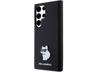 Funda de silicona Karl Lagerfeld Choupette con pin metálico para Samsung Galaxy S23 Ultra - negra Funda de silicona Karl Lagerfeld Choupette con pin metálico para Samsung Galaxy S23 Ultra - negra