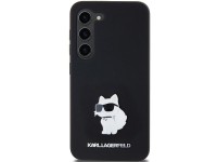 Karl Lagerfeld Silicone Choupette Metal Pin case for Samsung Galaxy S23 - black Karl Lagerfeld Silicone Choupette Metal Pin case for Samsung Galaxy S23 - black