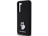 Funda de silicona Karl Lagerfeld Choupette con pin metálico para Samsung Galaxy S23+ - negra Funda de silicona Karl Lagerfeld Choupette con pin metálico para Samsung Galaxy S23+ - negra