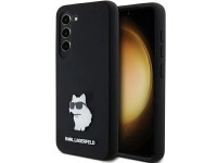Karl Lagerfeld Silicone Choupette Metal Pin case for Samsung Galaxy S23 - black Karl Lagerfeld Silicone Choupette Metal Pin case for Samsung Galaxy S23 - black