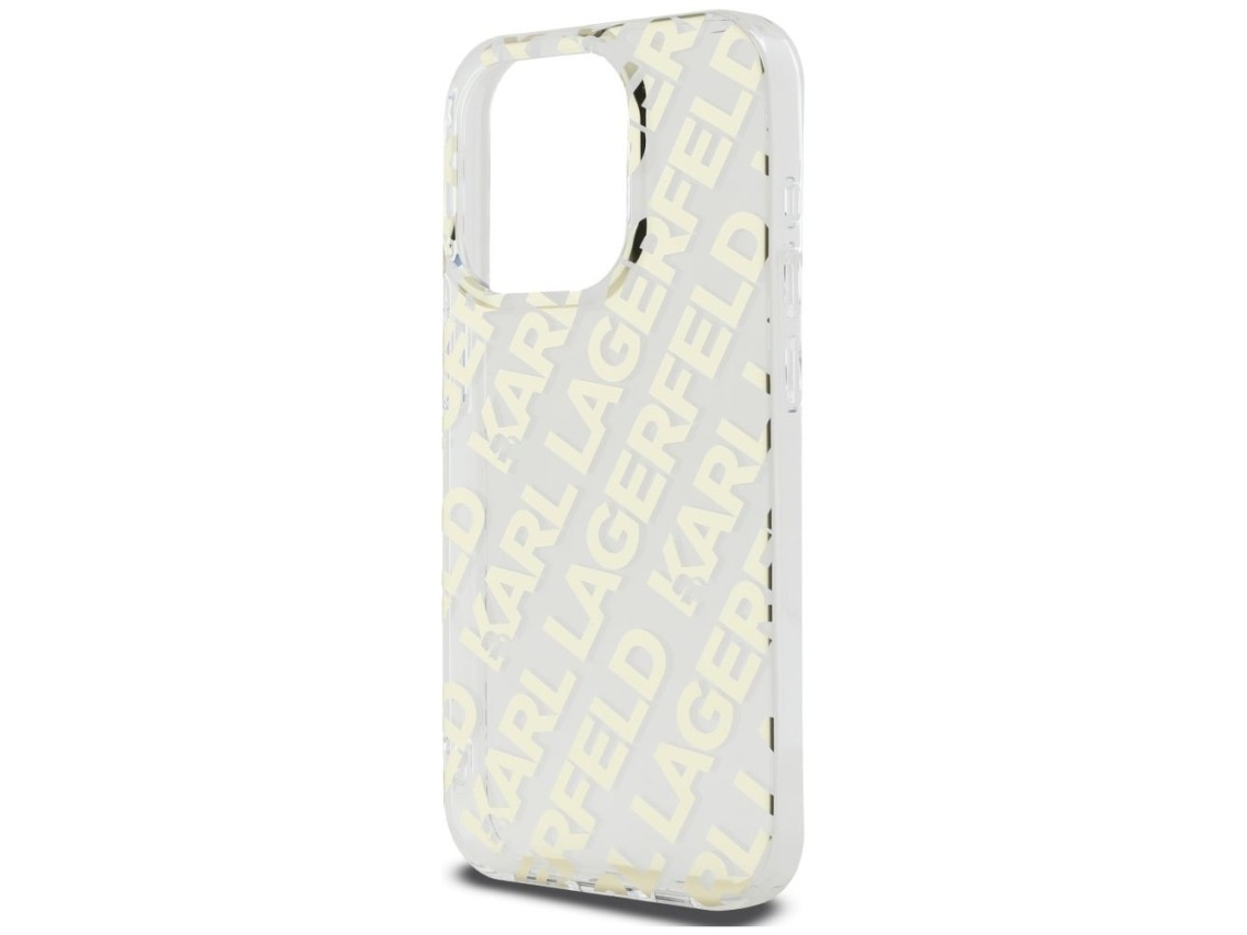 Karl Lagerfeld IML Fullover Logo case for iPhone 15 Pro - gold