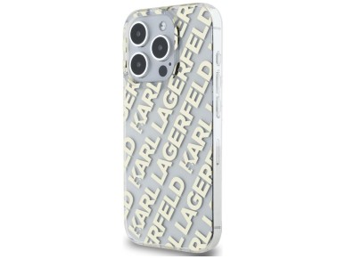 Karl Lagerfeld IML Fullover Logo case for iPhone 15 Pro - gold Karl Lagerfeld IML Fullover Logo case for iPhone 15 Pro - gold